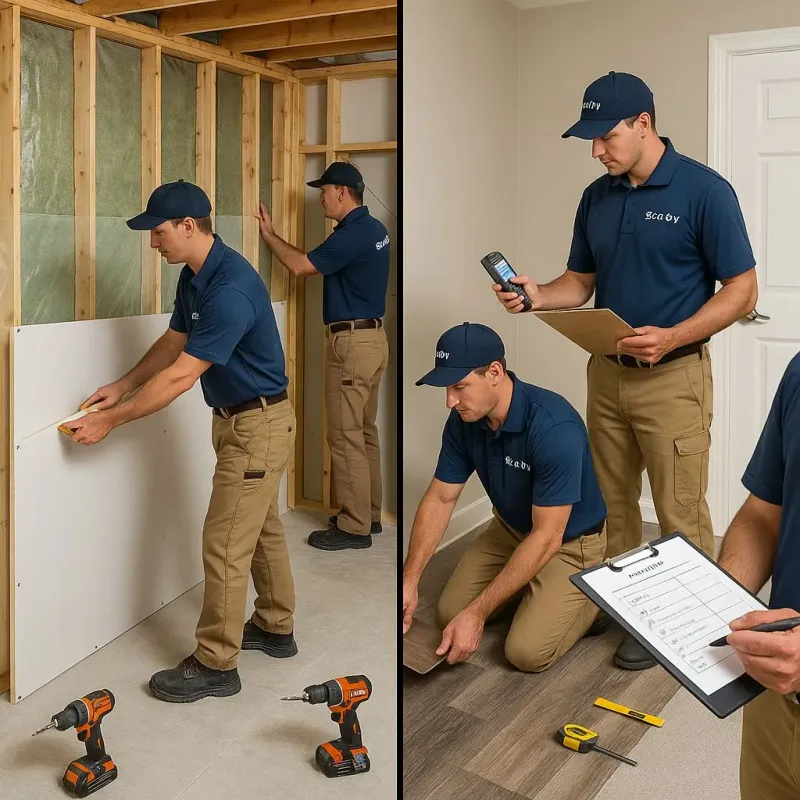 Repairs and Reconstruction process in South Coventry, CT